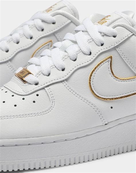 nike air force 1 07 essential weiß gold|white air force women's shoes.